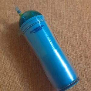 STARBUCKS FL 16 FL OZ HOLIDAY COFFEE TUMBLER W/LID & STRAW VINTAGE